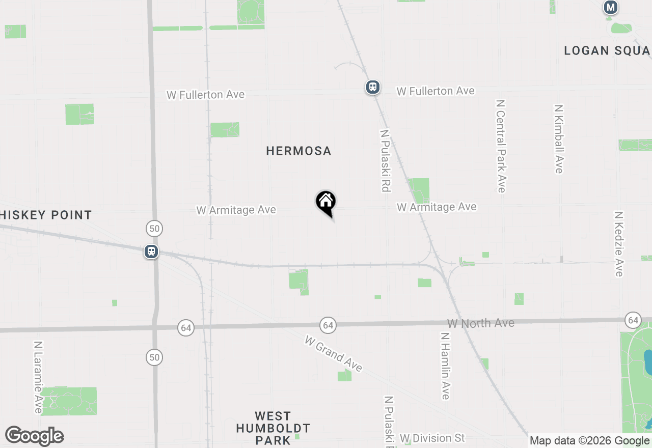 Map of 1928 N Keeler Avenue, Chicago, IL 60639