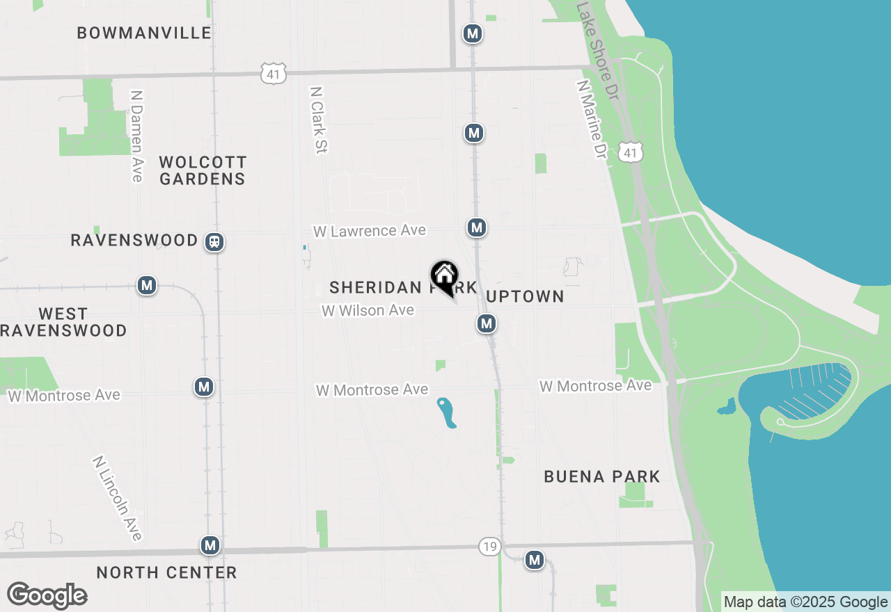 Map of 1218 W Wilson Avenue, Chicago, IL 60640