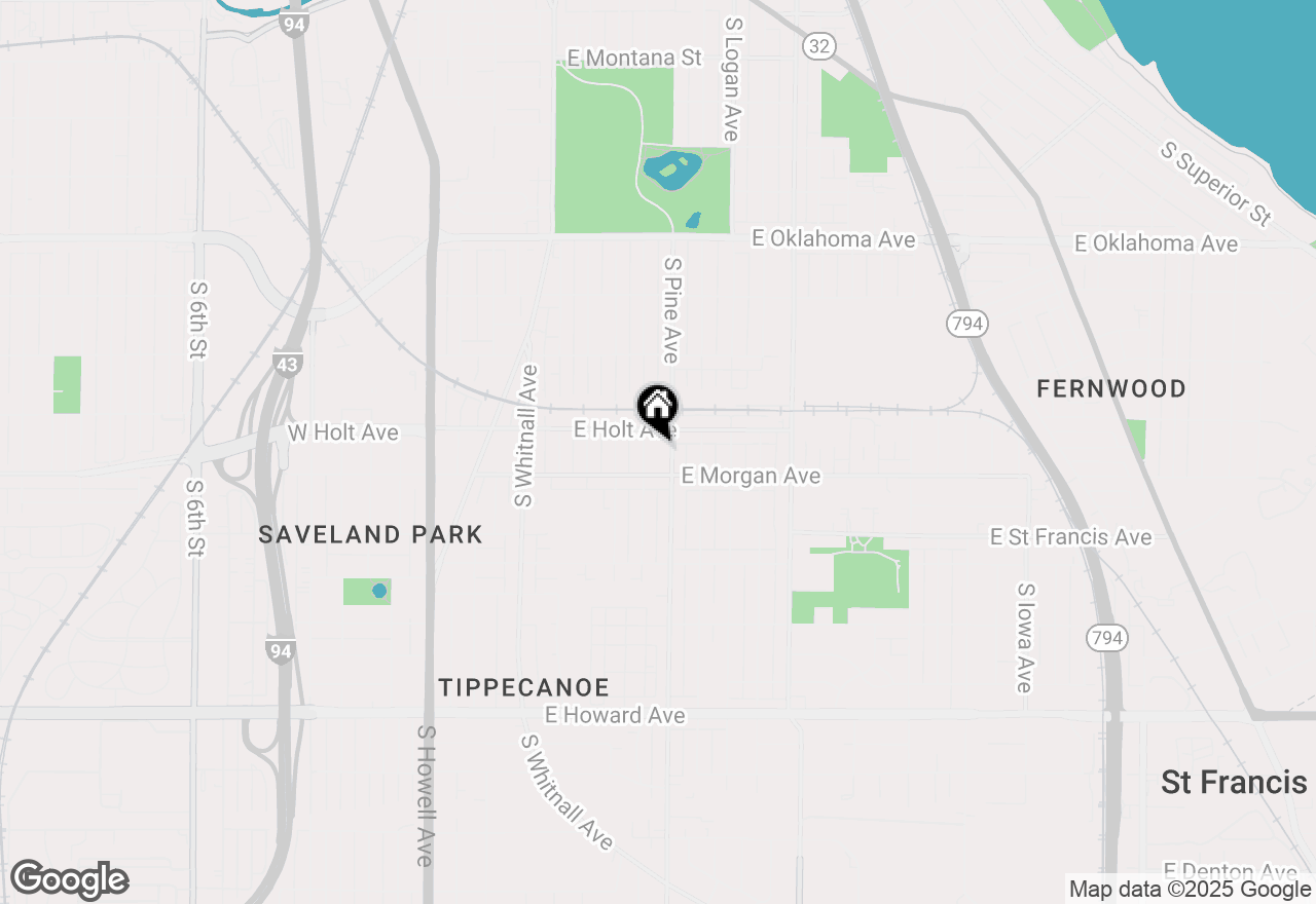 Map of 3407 S Pine Ave #8, Milwaukee, WI 53207