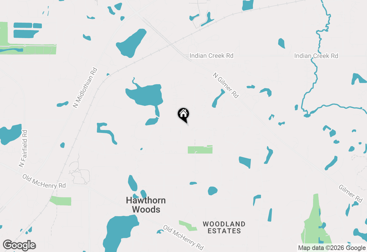 Map of 18 Rosewood Drive, Hawthorn Woods, IL 60047