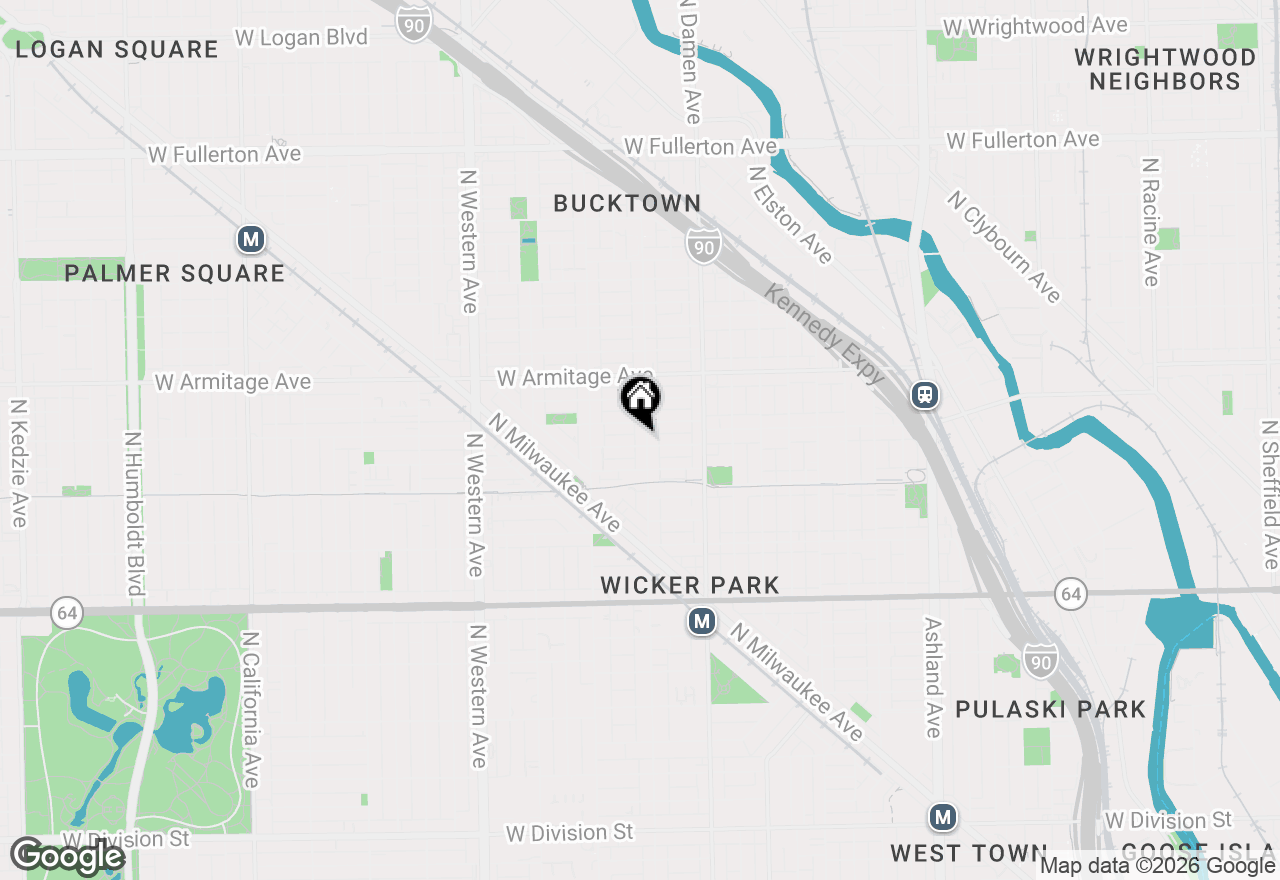 Map of 1862 N Hoyne Avenue, Chicago, IL 60647