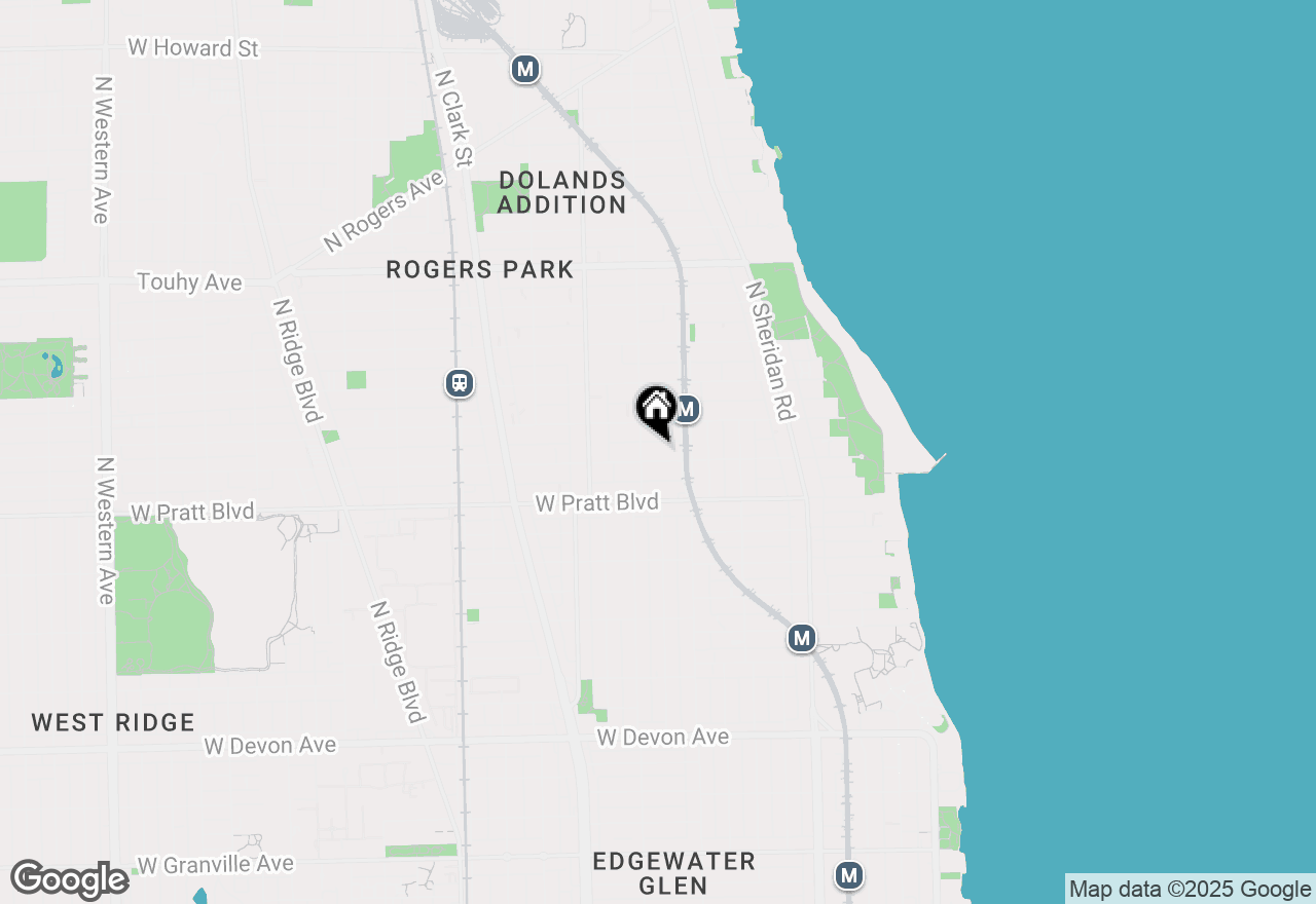 Map of 1436 W Farwell Avenue #2D, Chicago, IL 60626