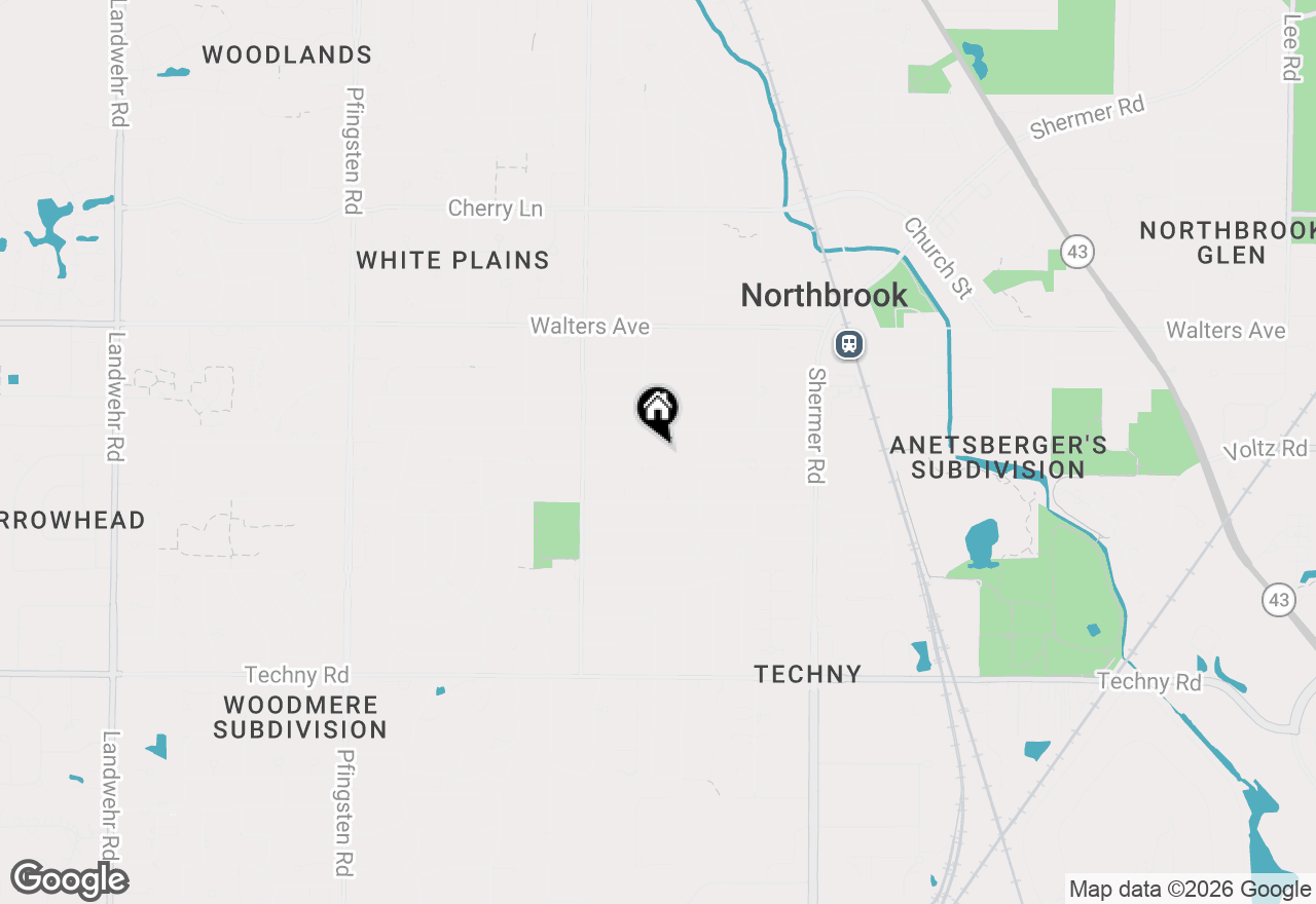 Map of 2260 Woodlawn Road, Northbrook, IL 60062
