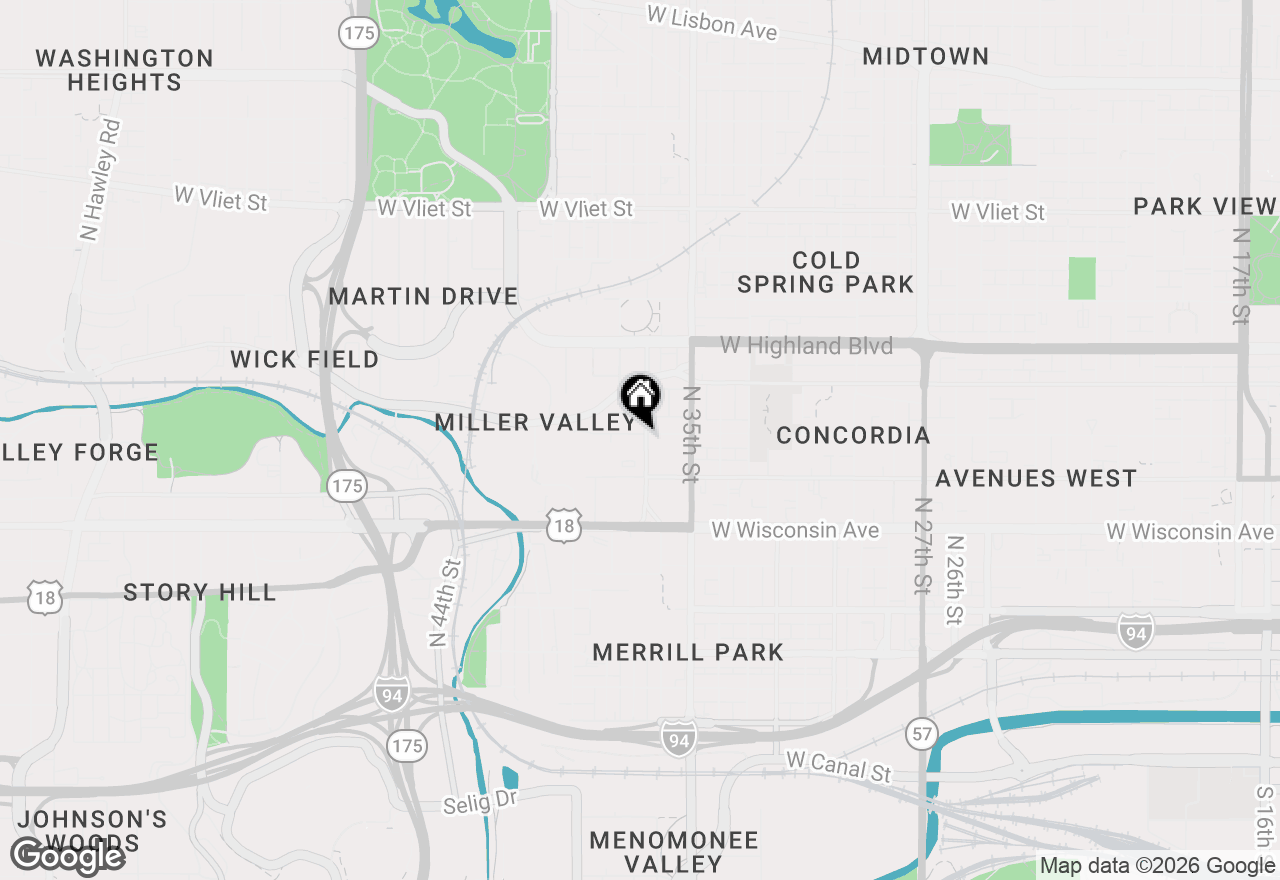 Map of 3701 W Kilbourn Ave, Milwaukee, WI 53208