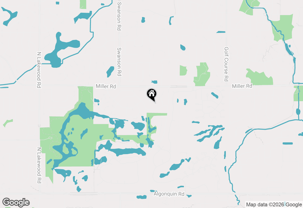 Map of 3880 Thornberry Way, Lake In The Hills, IL 60156