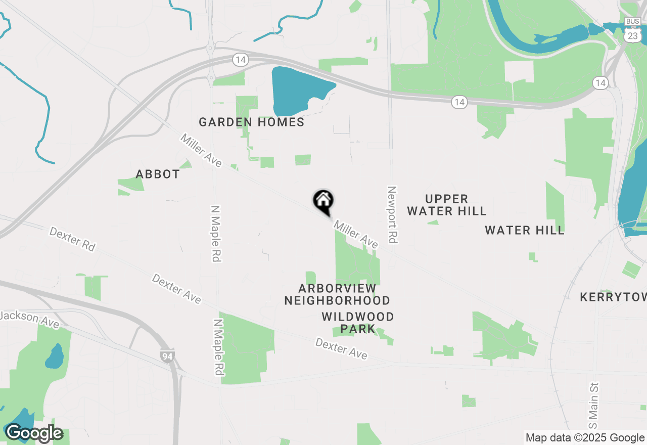 Map of 1797 Miller Avenue, Ann Arbor, MI 48103