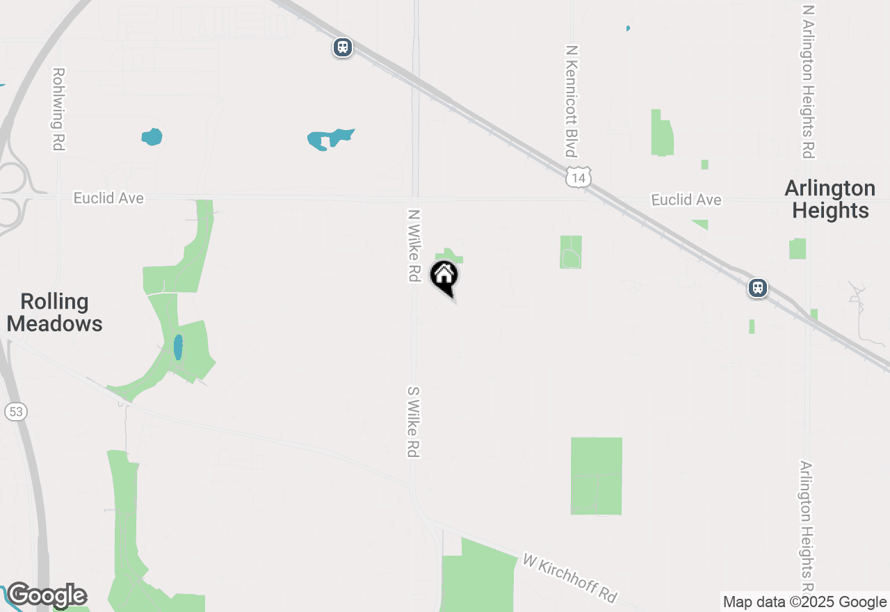 Map of 34 N Reuter Drive, Arlington Heights, IL 60005