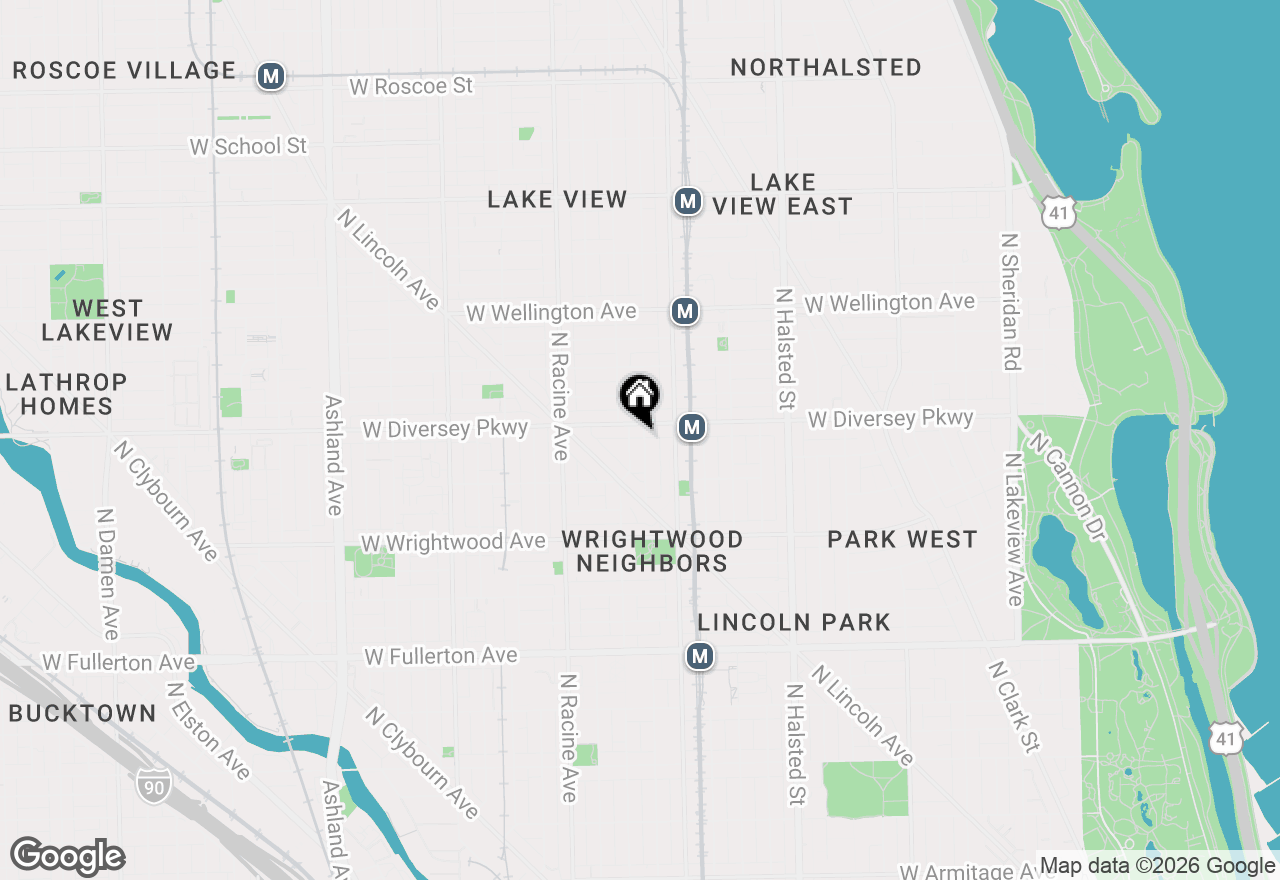 Map of 2774 N Kenmore Avenue #3, Chicago, IL 60614