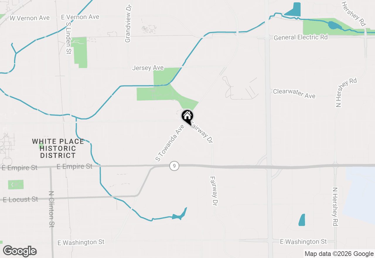 Map of 302 Radliff Road, Bloomington, IL 61701