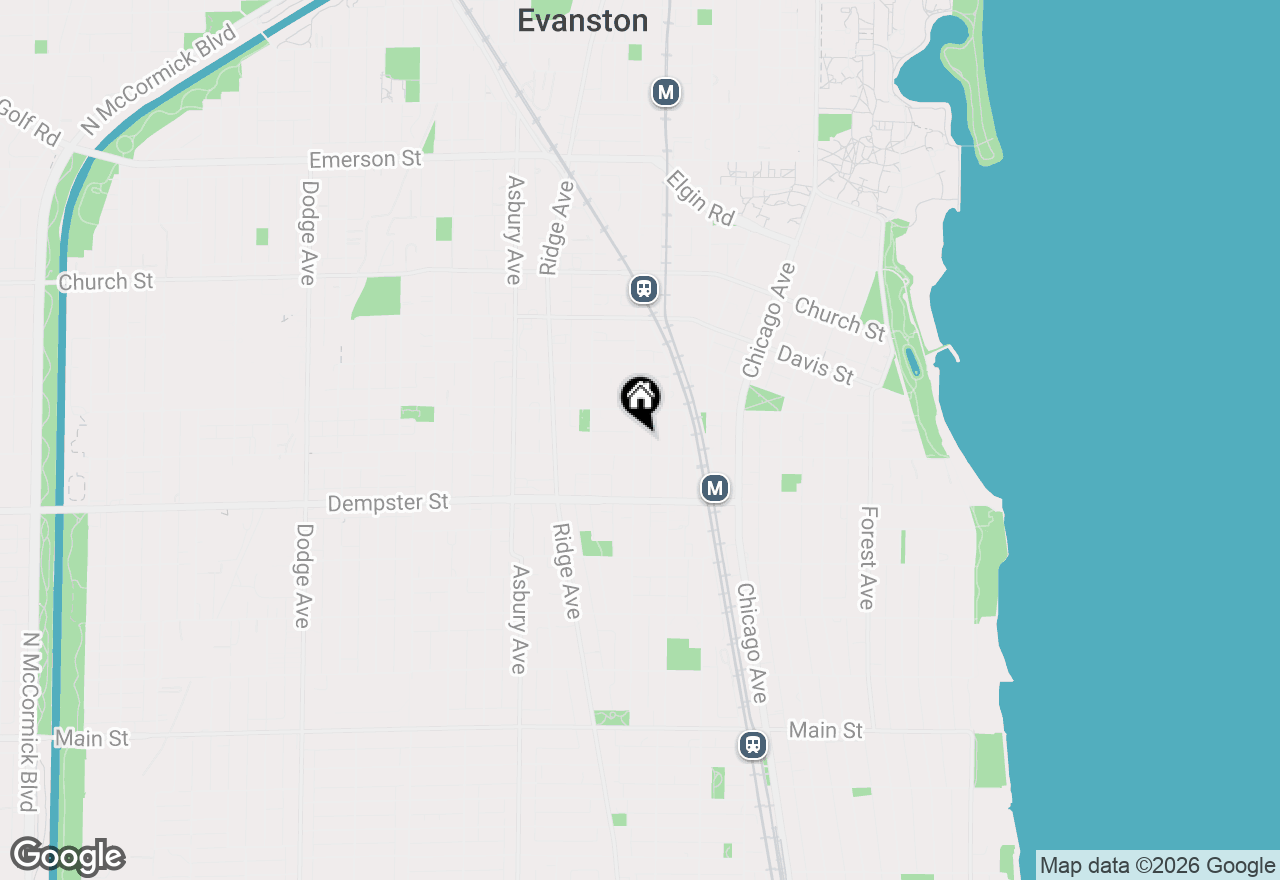 Map of 1411 Maple Avenue, Evanston, IL 60201