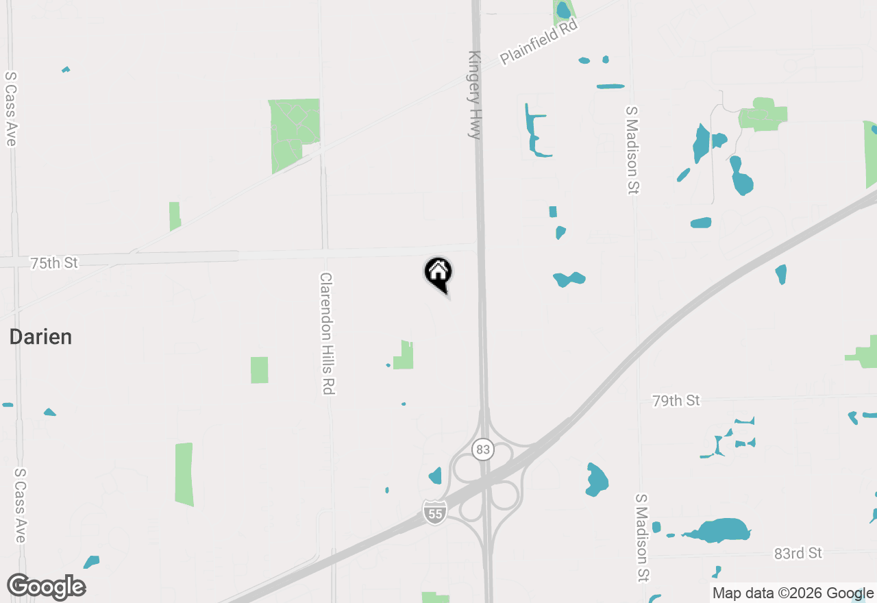 Map of 7604 Eleanor Place, Willowbrook, IL 60527