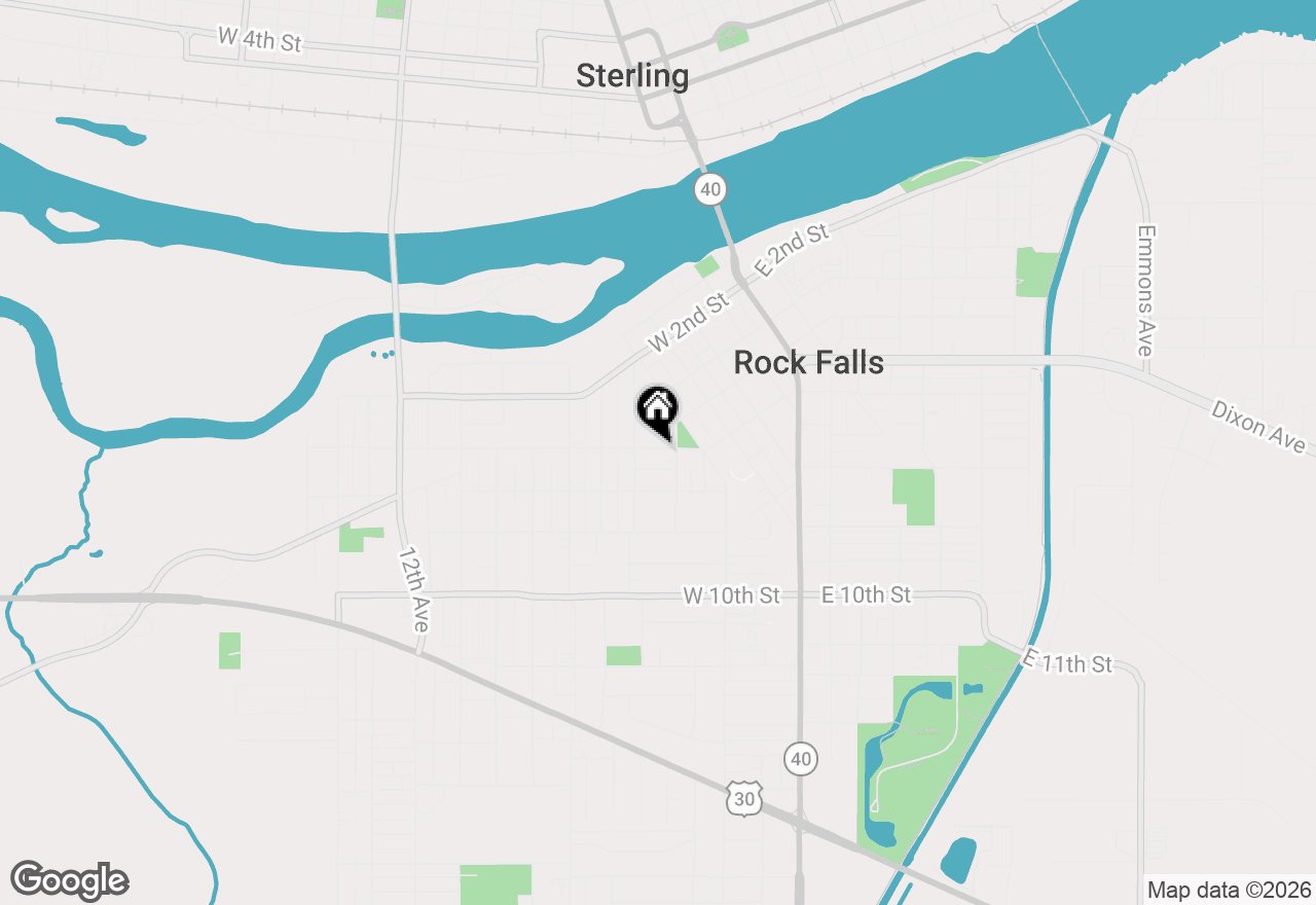 Map of 505 W 5th Street, Rock Falls, IL 61071