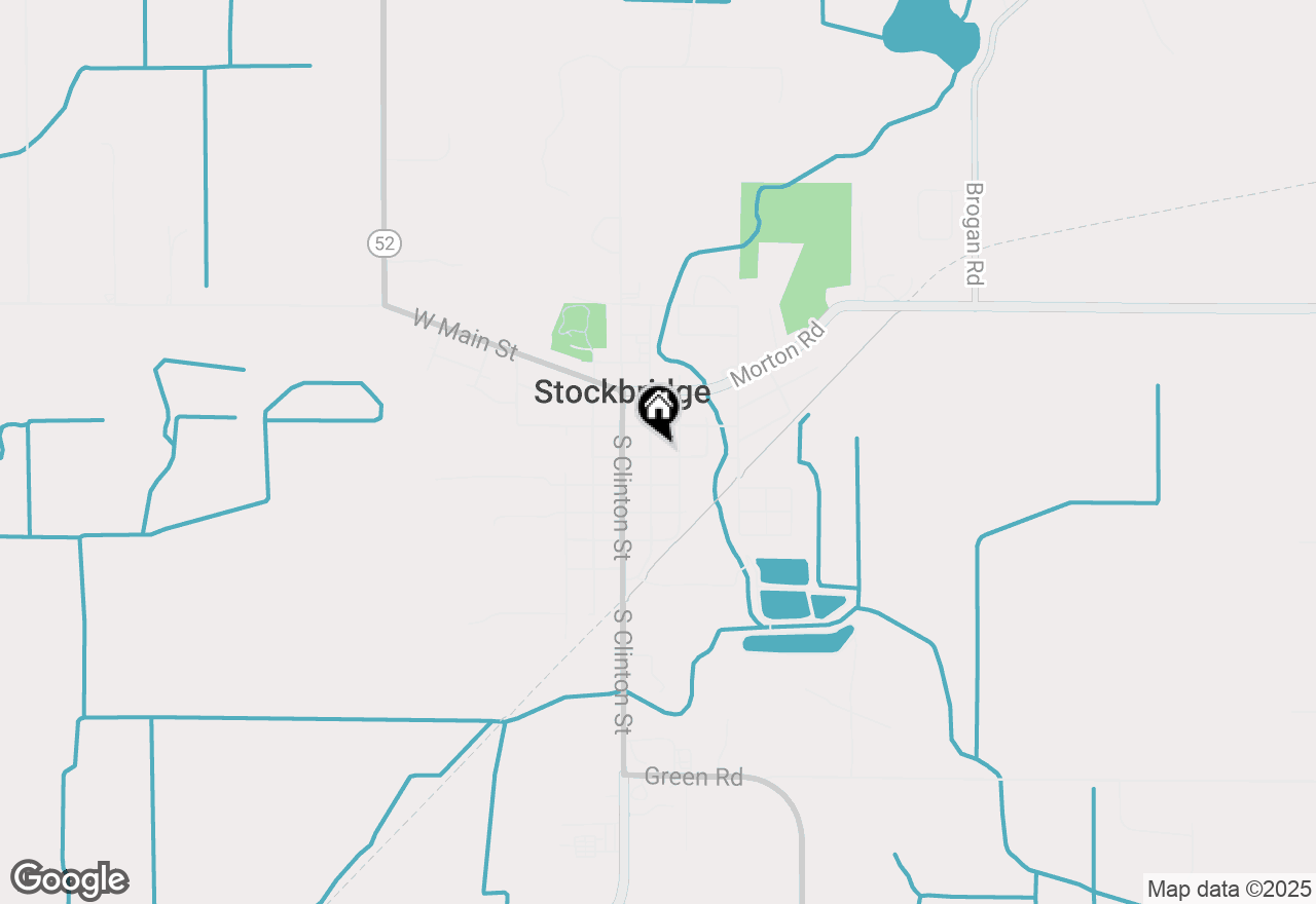 Map of 217 S Center Street, Stockbridge, MI 49285