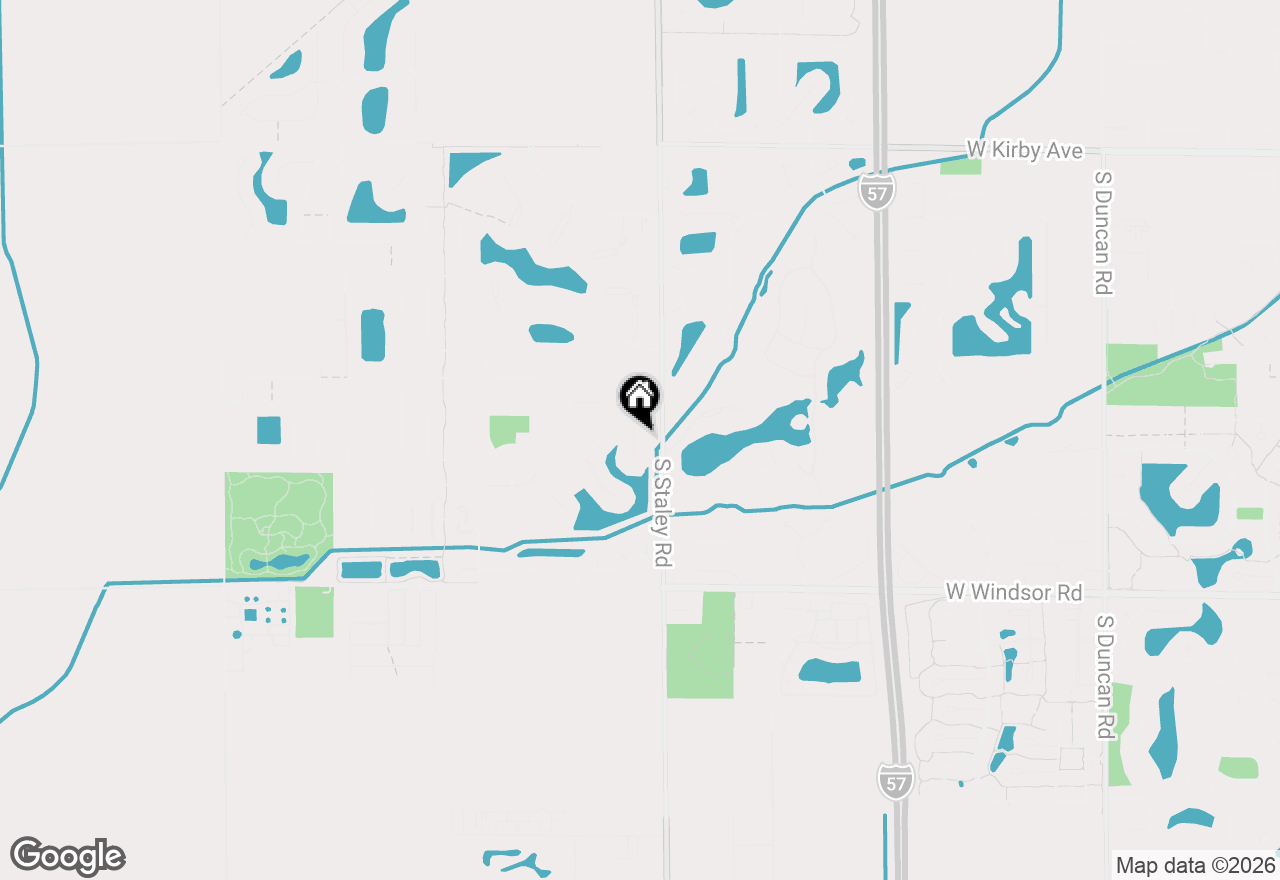 Map of 2106 Crossgate Court, Champaign, IL 61822