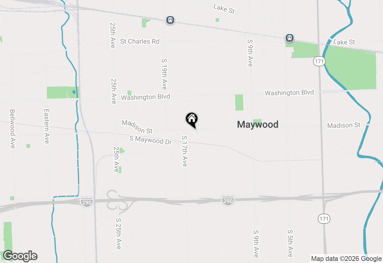 Map of 1600 Madison Street, Maywood, IL 60153