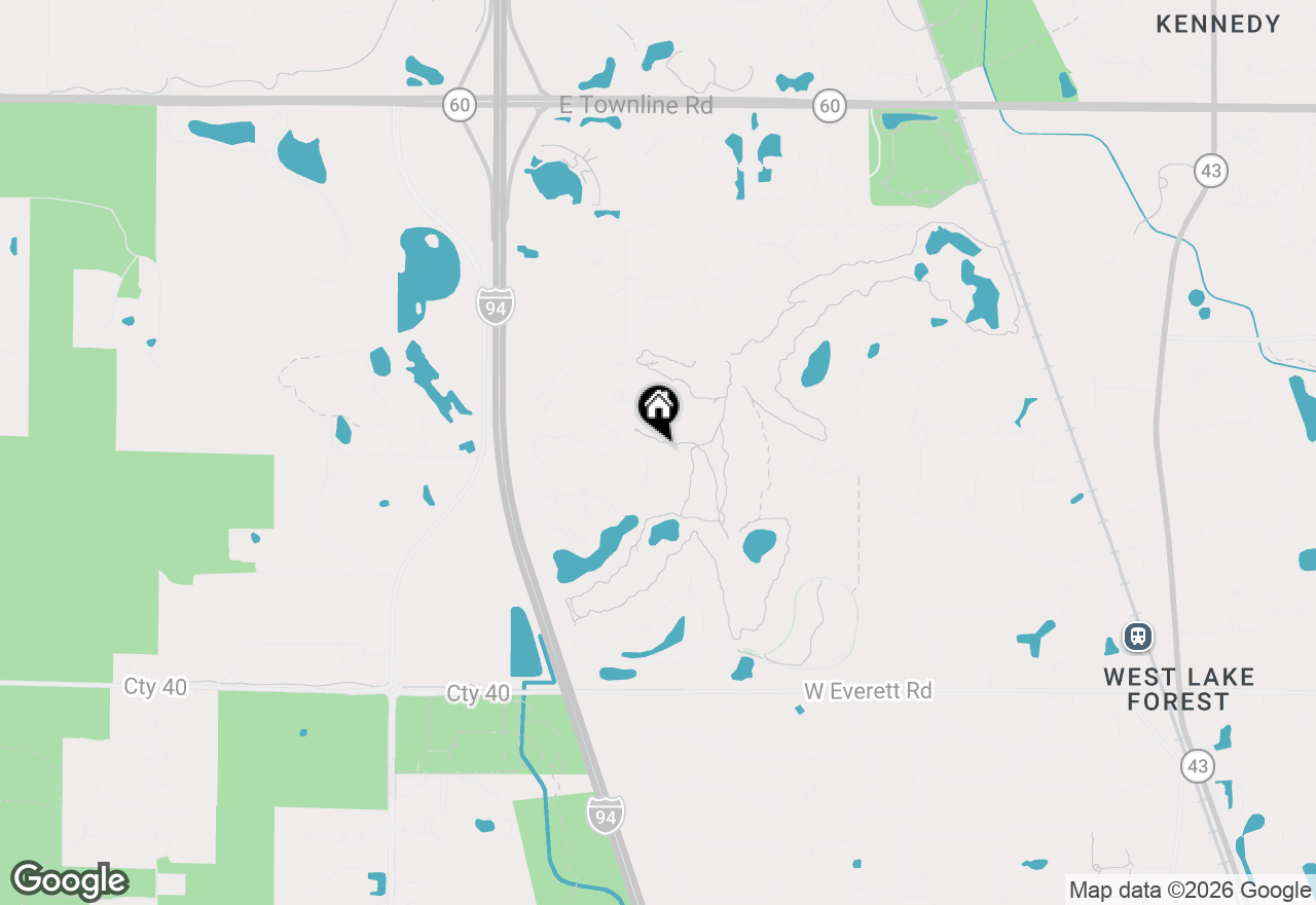 Map of 563 Greenway Drive, Lake Forest, IL 60045