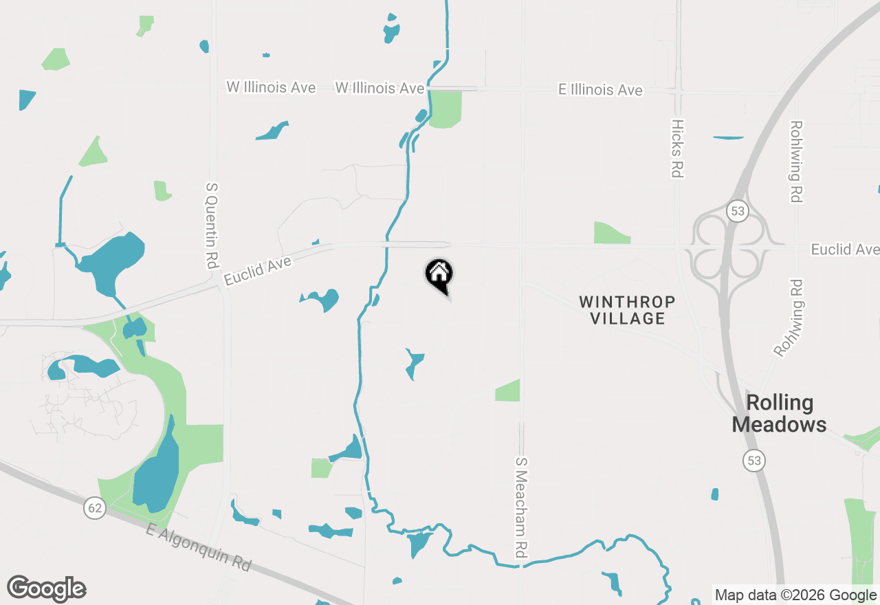 Map of 2302 Lisa Court, Rolling Meadows, IL 60067