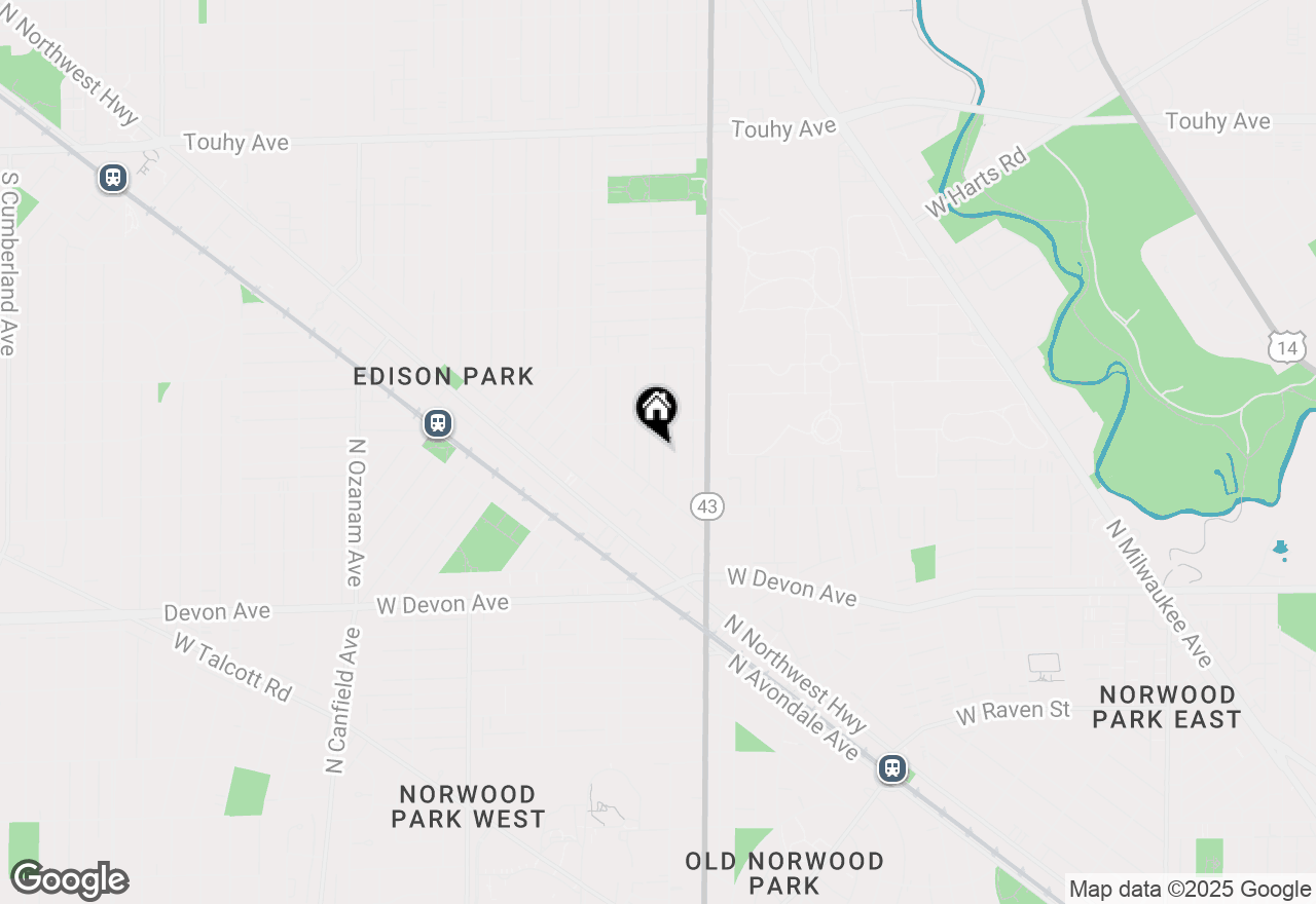 Map of 6649 N Octavia Avenue, Chicago, IL 60631