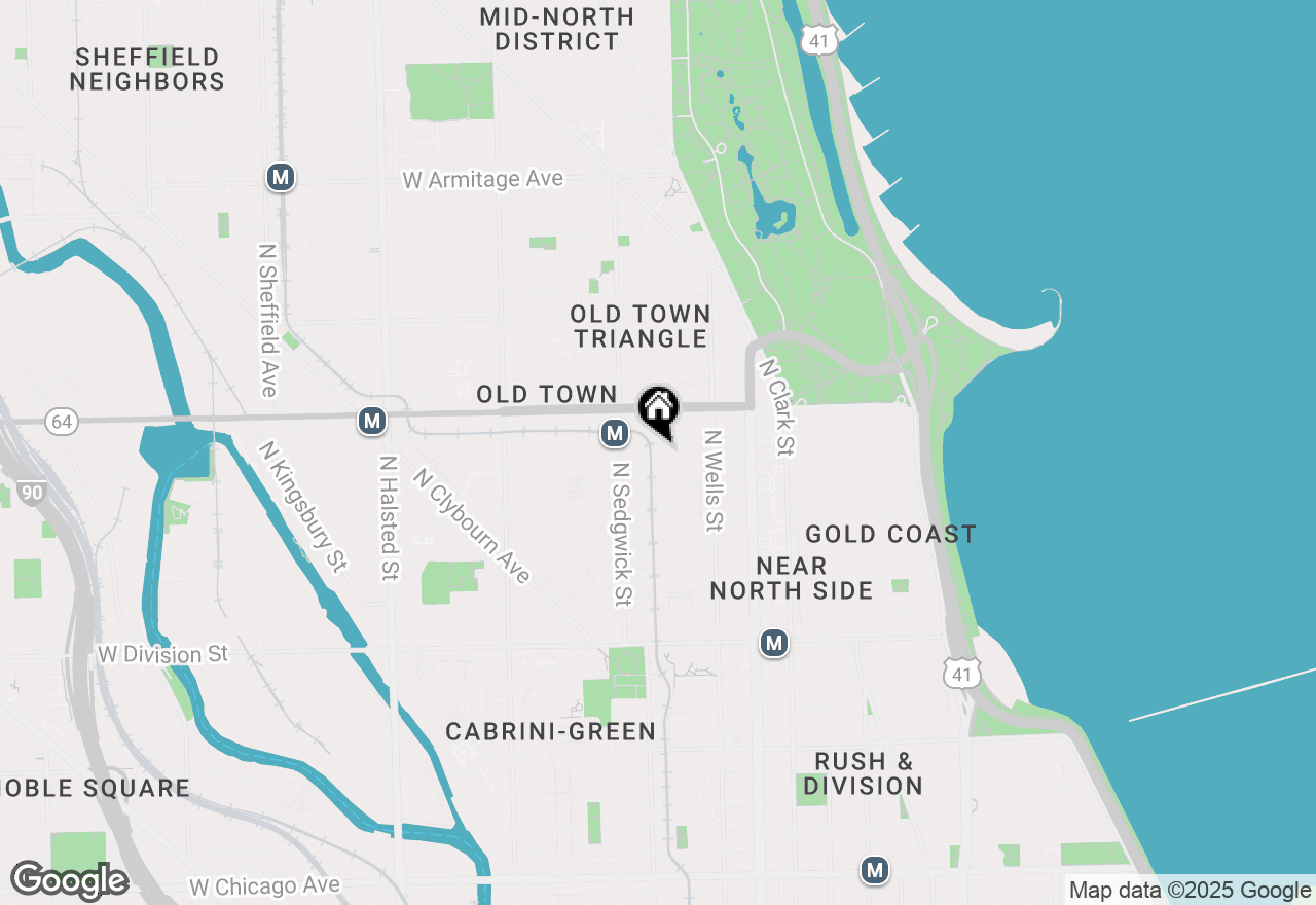 Map of 1512 N North Park Avenue, Chicago, IL 60610