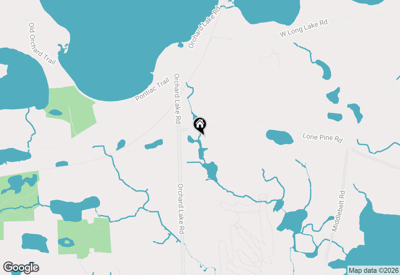 Map of 3805 S Lone Pine Rd Road #300, West Bloomfield, MI 48323