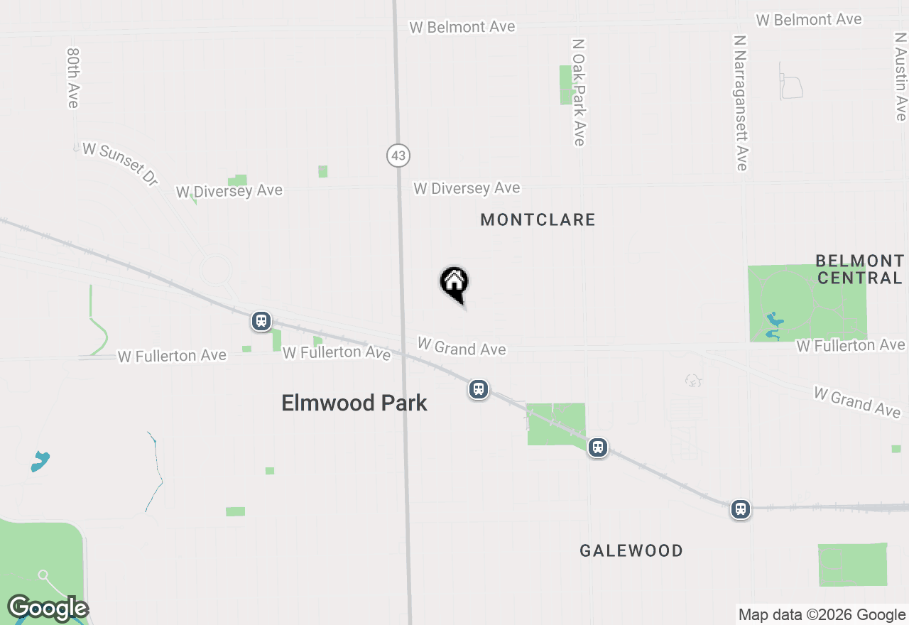 Map of 2454 N Nordica Avenue, Chicago, IL 60707