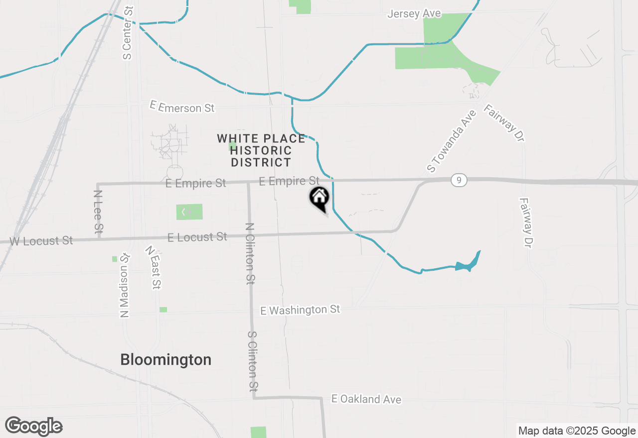 Map of 909 E Chestnut Street, Bloomington, IL 61701