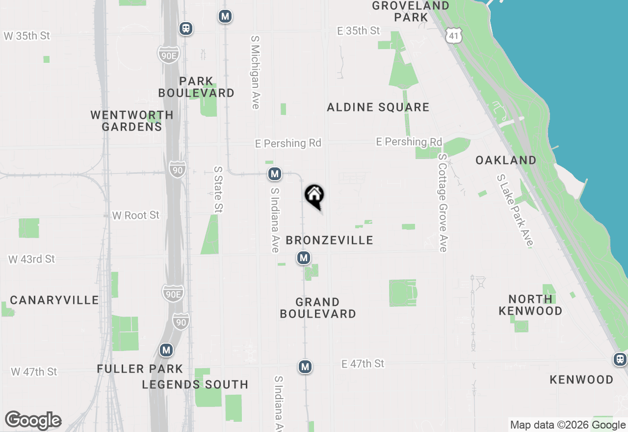 Map of 4131-4147 South Calumet Avenue