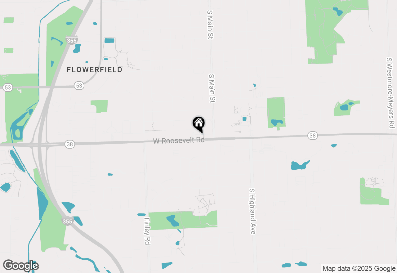 Map of 34 W Roosevelt Road, Lombard, IL 60148