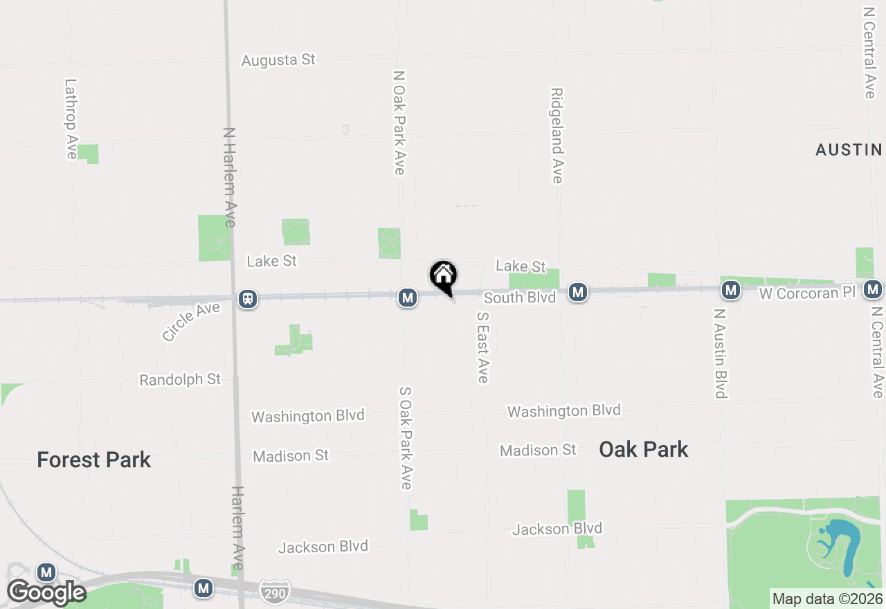 Map of 651 South Boulevard #3, Oak Park, IL 60302