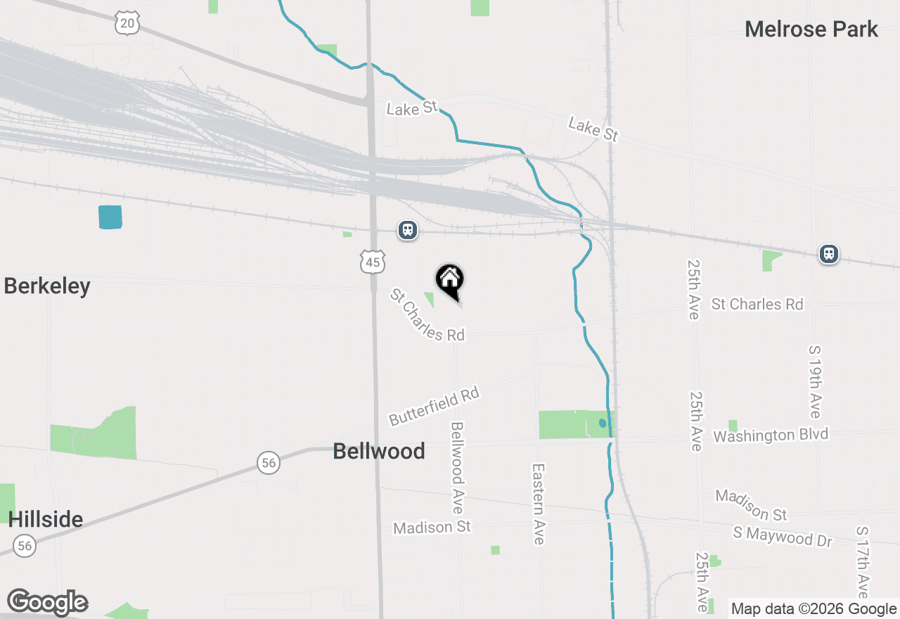 Map of 230 Bellwood Avenue, Bellwood, IL 60104