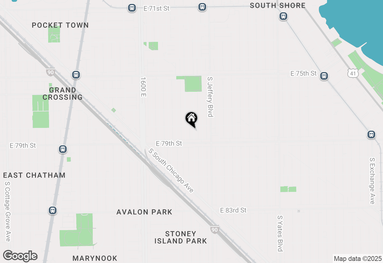 Map of 7814 S Bennett Avenue, Chicago, IL 60649