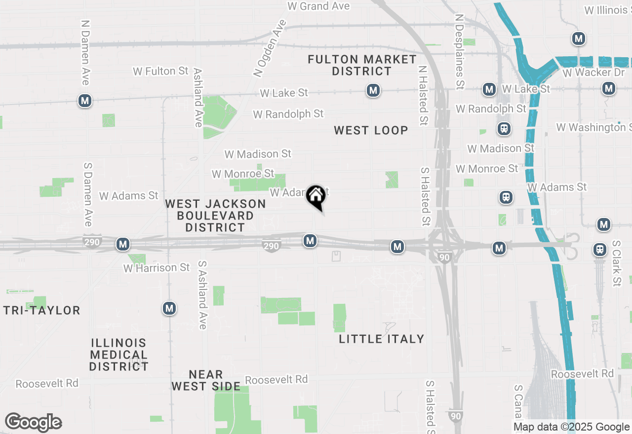 Map of 323 S Racine Avenue #6B, Chicago, IL 60607