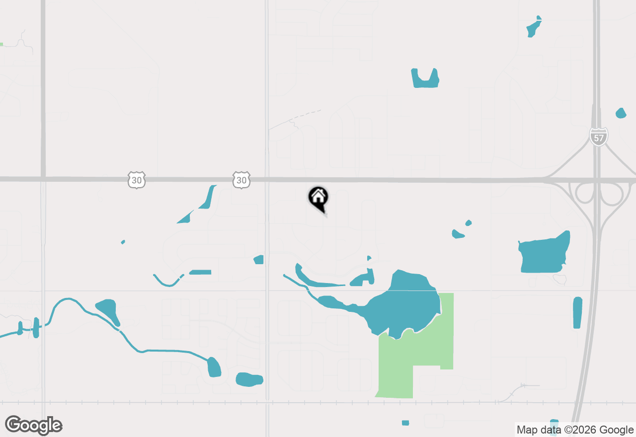 Map of 21154 Whitney Drive, Matteson, IL 60443