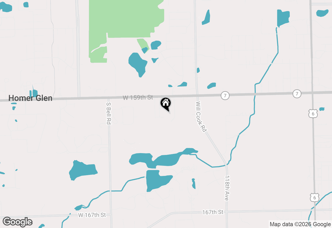 Map of 12240 W Carroll Drive, Homer Glen, IL 60491