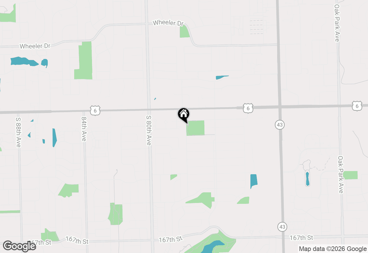 Map of 15954 Ozark Avenue, Tinley Park, IL 60477