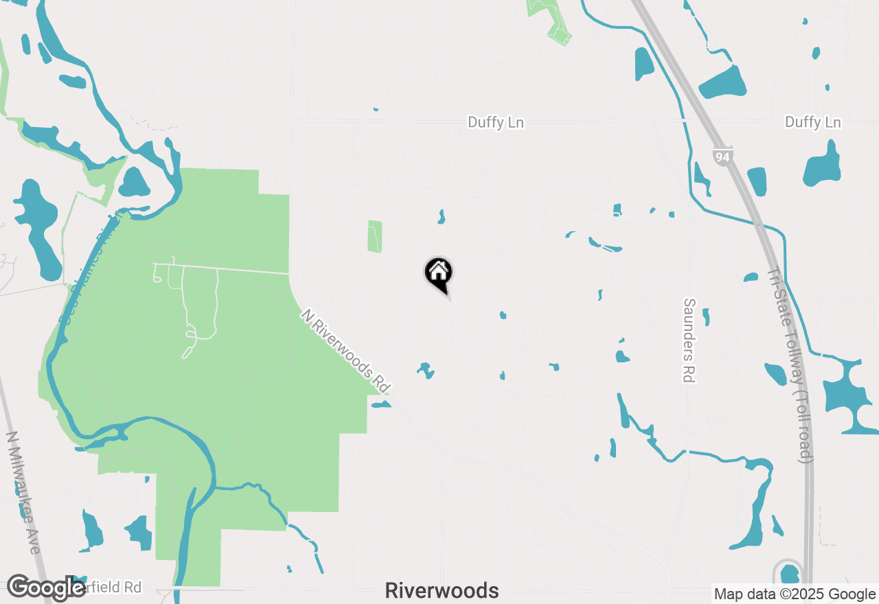 Map of 1543 Shawnee Trail, Riverwoods, IL 60015