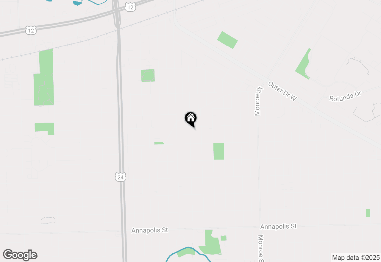 Map of 3355 Parker Street, Dearborn, MI 48124