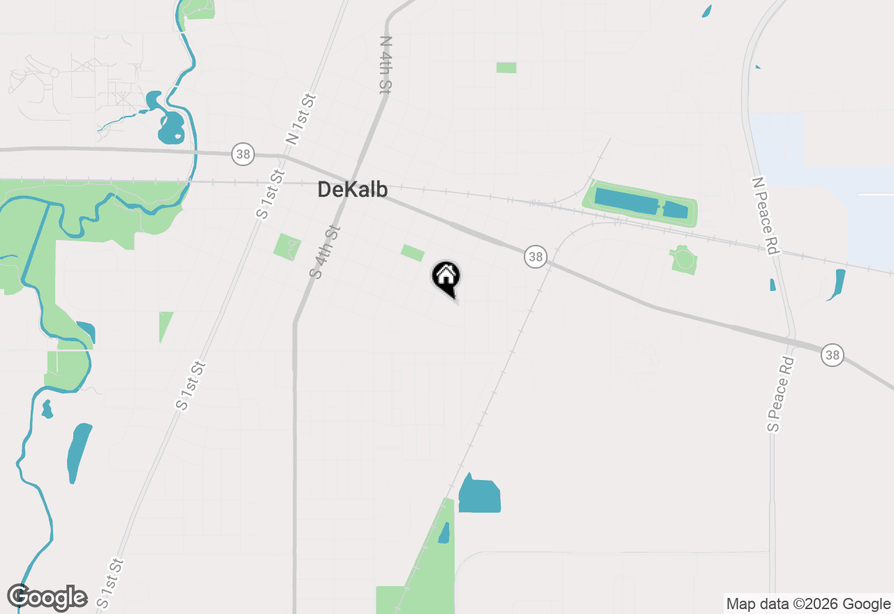 Map of 924 Prospect Street, Dekalb, IL 60115