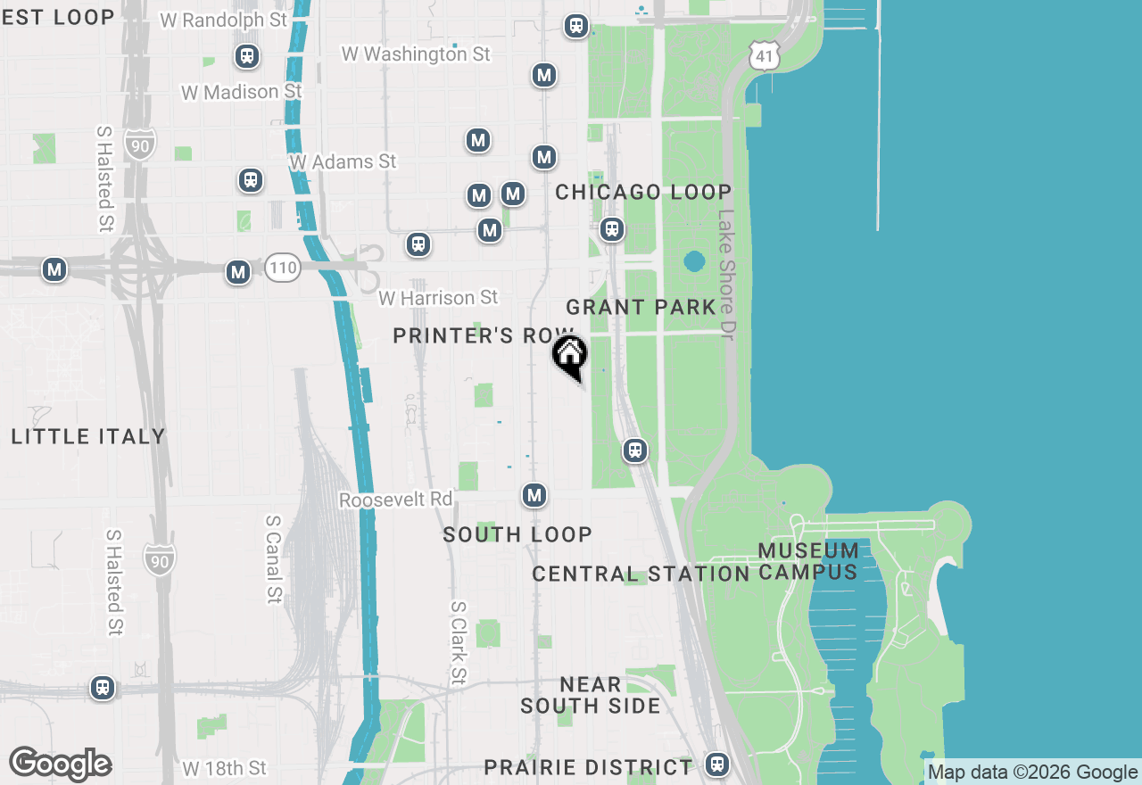 Map of 820 S Michigan Avenue #415, Chicago, IL 60605