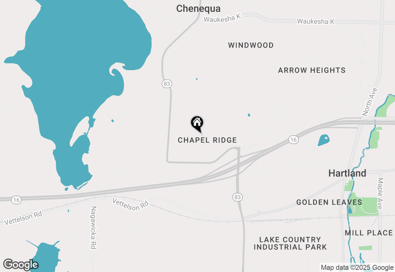 Map of N49W31242 Old Steeple Rd, Hartland, WI 53029