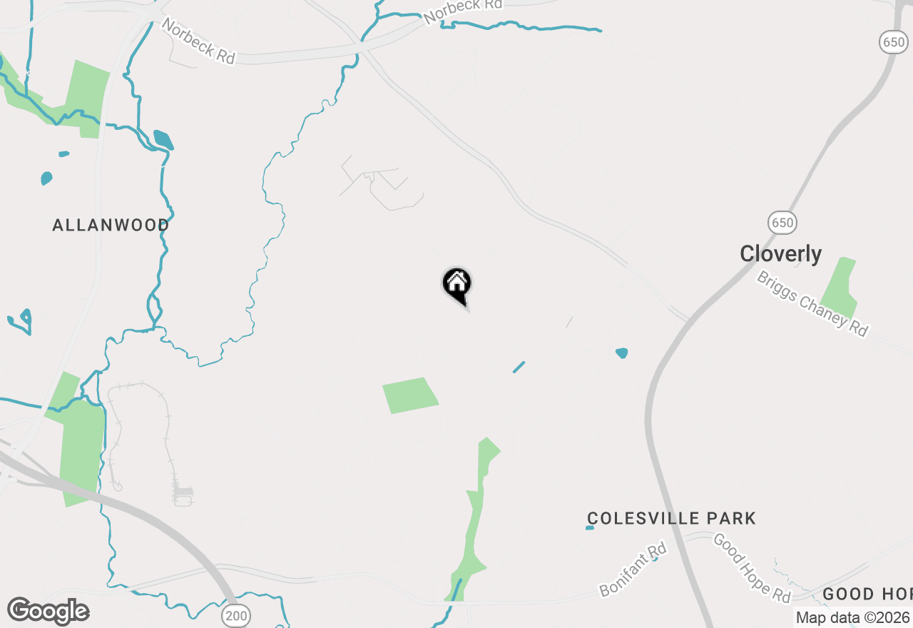 Map of 15220 Redgate Drive, Silver Spring, MD 20905