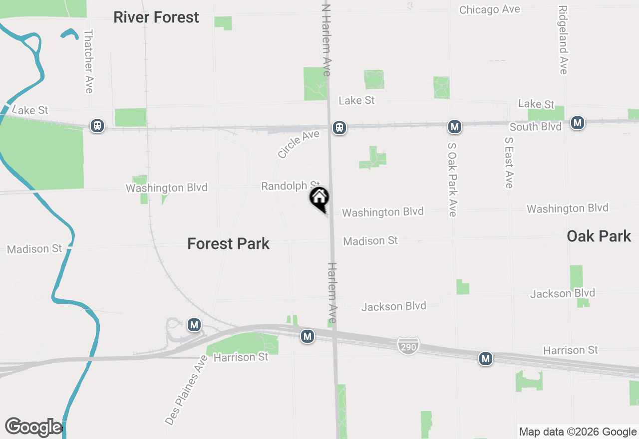 Map of 7226 Washington Street #A, Forest Park, IL 60130