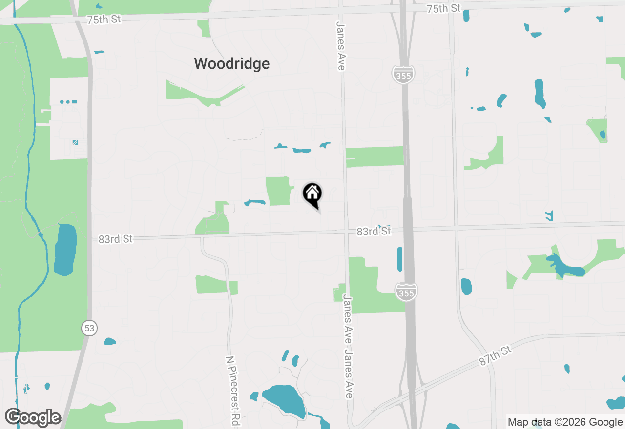 Map of 8214 Mourning Dove Court, Woodridge, IL 60517