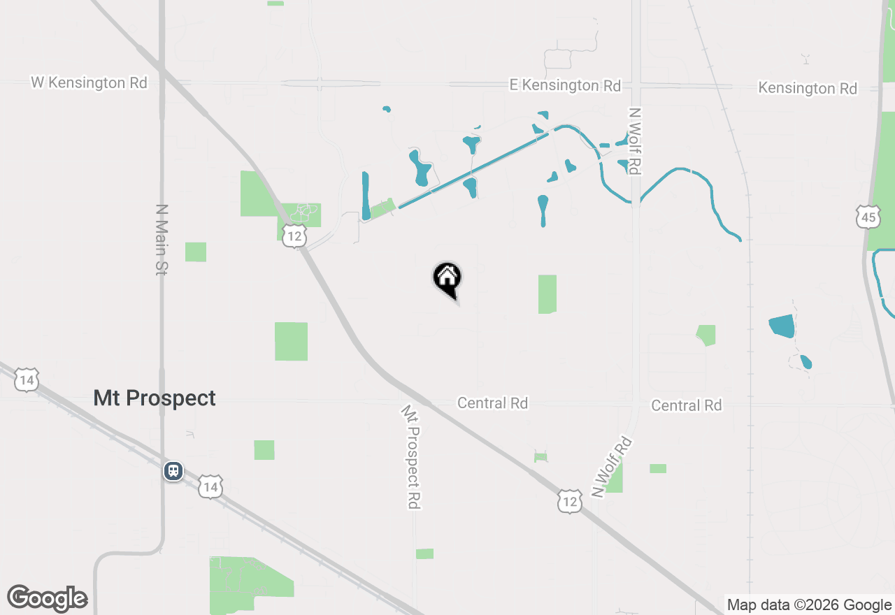 Map of 1102 E Ardyce Lane, Mount Prospect, IL 60056