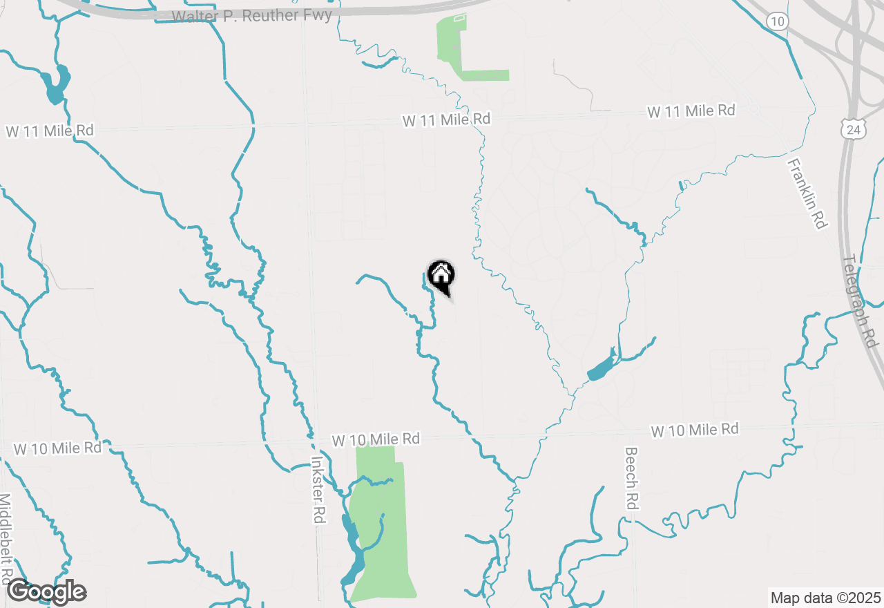 Map of 25525 Edgemont Drive, Southfield, MI 48033