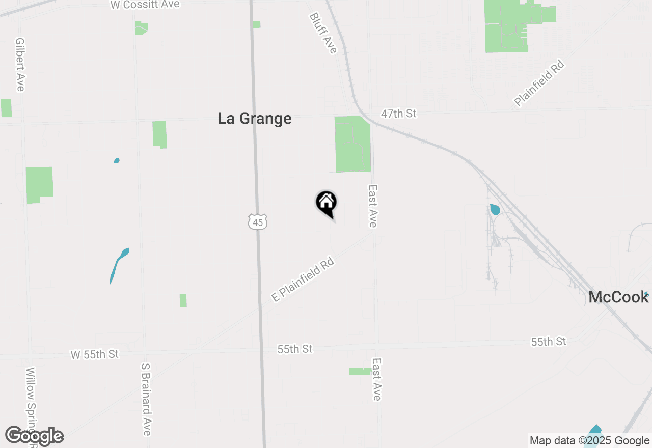 Map of 850 S 10th Avenue, La Grange, IL 60525