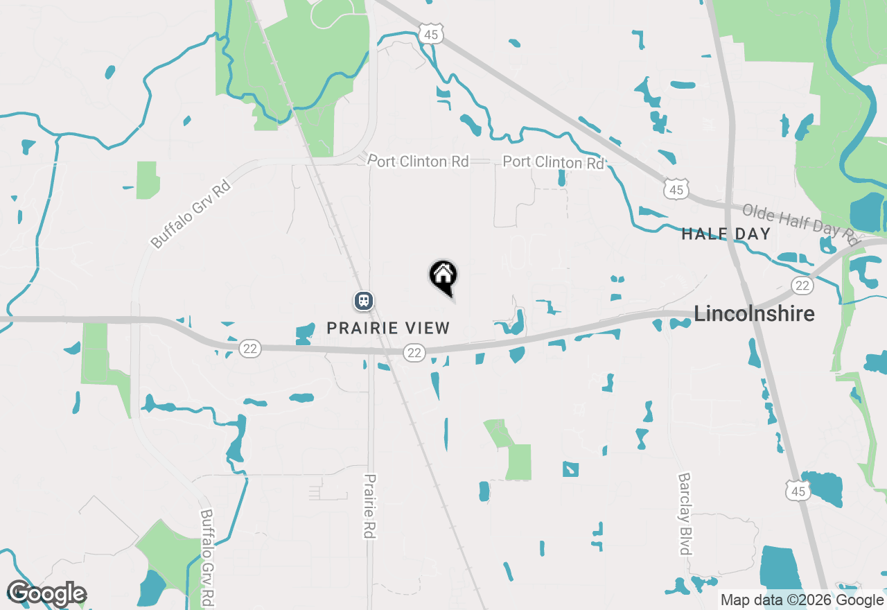 Map of 23051 N Prairie Lane, Lincolnshire, IL 60069