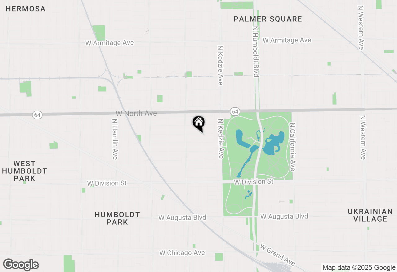 Map of 3312 W Beach Avenue #1, Chicago, IL 60651