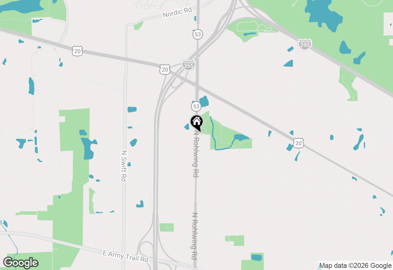 Map of 962 N Rohlwing Road #101B, Addison, IL 60101