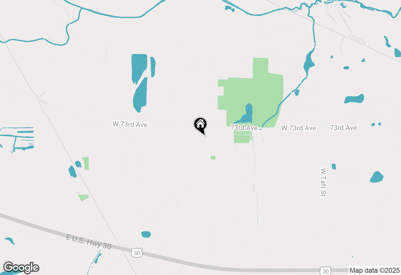 Map of 3620 W 73rd Court, Merrillville, IN 46410